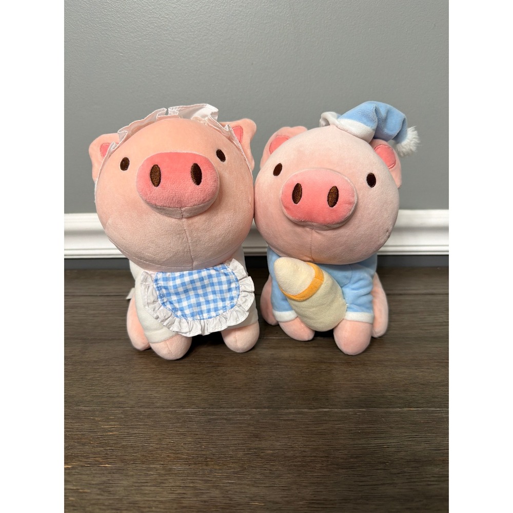 Miniso Gigi the Pig Stuffed Plush Lot of 2